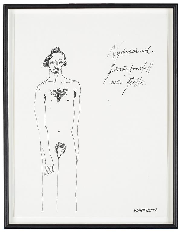 Jesper Waldersten, "Nyduschad" (Fresh from the shower).