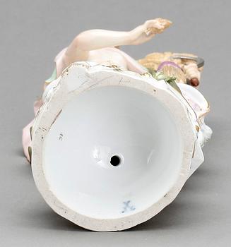 FIGURIN, porslin, Meissen 1800-tal.