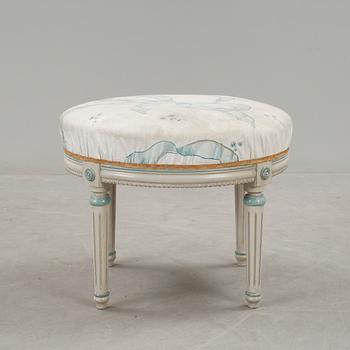 TABURETT, gustaviansk stil, 1900-tal.