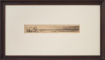 Carl Larsson, Coastal landscape.