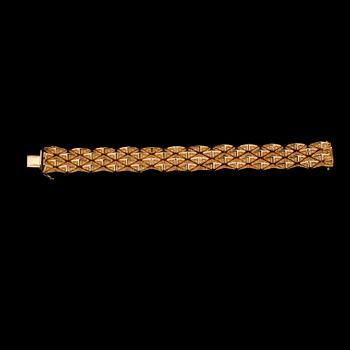 ARMBAND, 18K guld. Italien 1950-tal. Vikt 43 g.