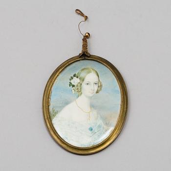 MORITZ MICHAEL DAFFINGER, portrait miniature, signed Daffinger.