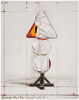 411. Christo Vladimirov Javacheff, "Wrapped Road Sign (Project Light 65)".