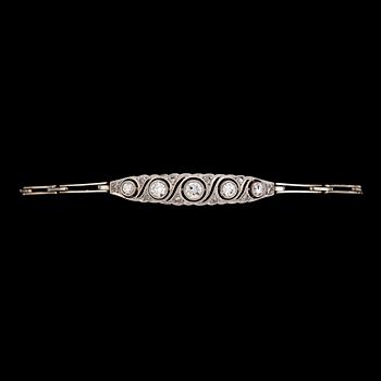 176. BRACELET, brilliant cut diamonds, tot. app. 0.40 cts.