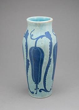 VAS, flintgods, "Sgraffito", Josef Ekberg, Gustavsberg, 1923.