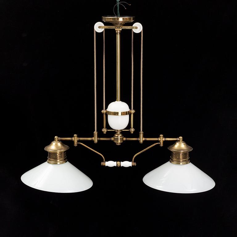 Biljardbordslampa, 1900-talets andra hälft.