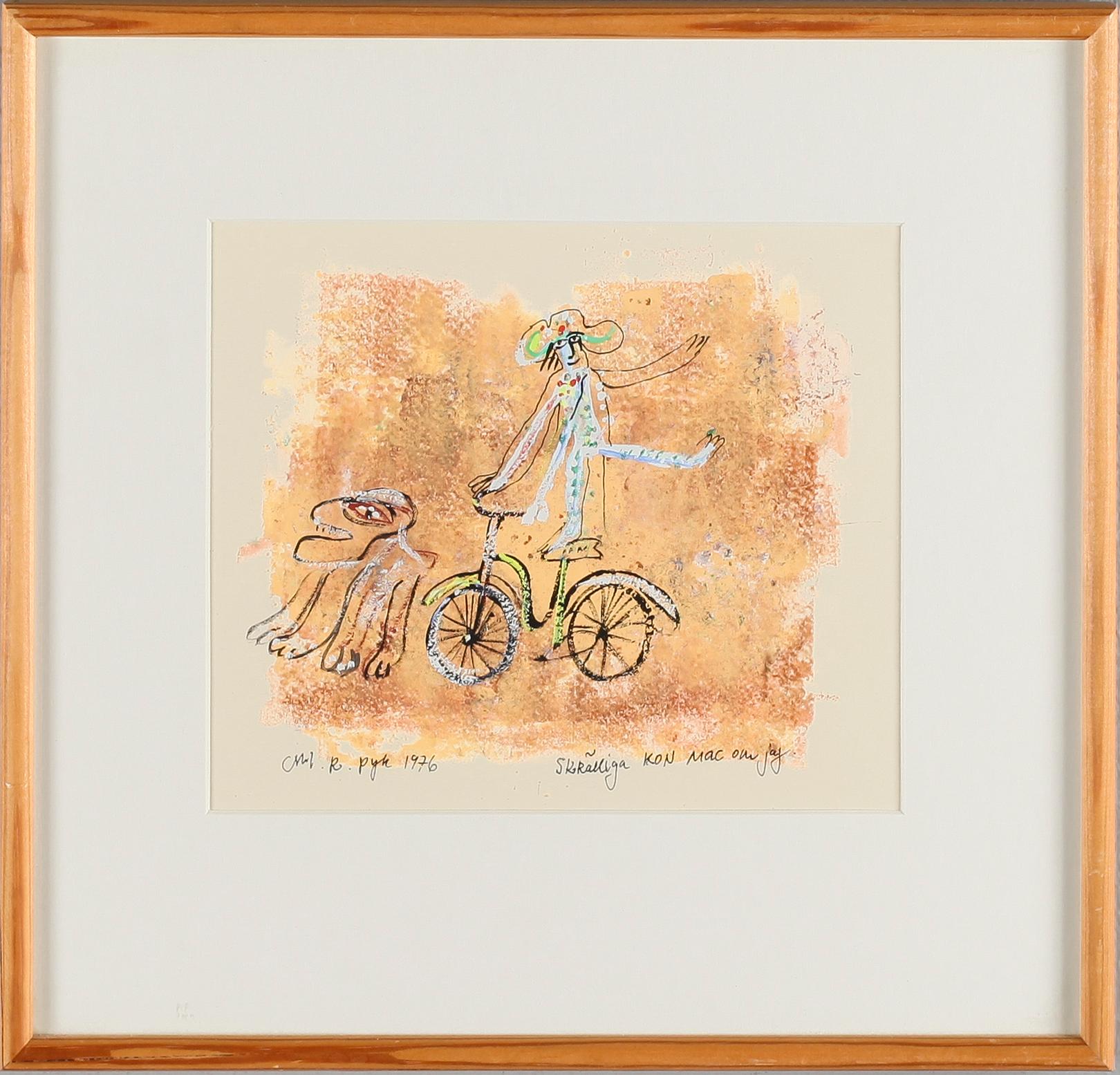 MADELEINE PYK, gouache, signerad och daterad 1976.