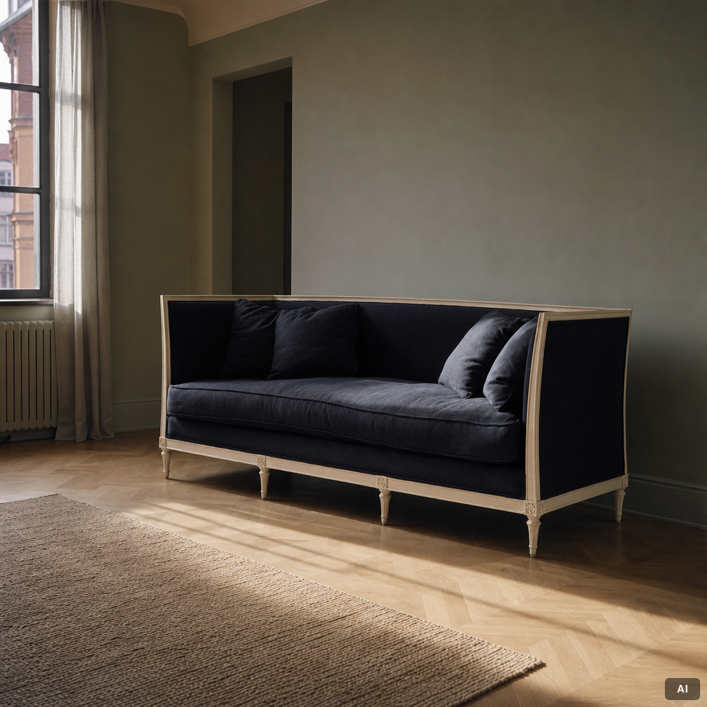 Oscar & Clothilde, sofa, Gustavian style, contemporary.