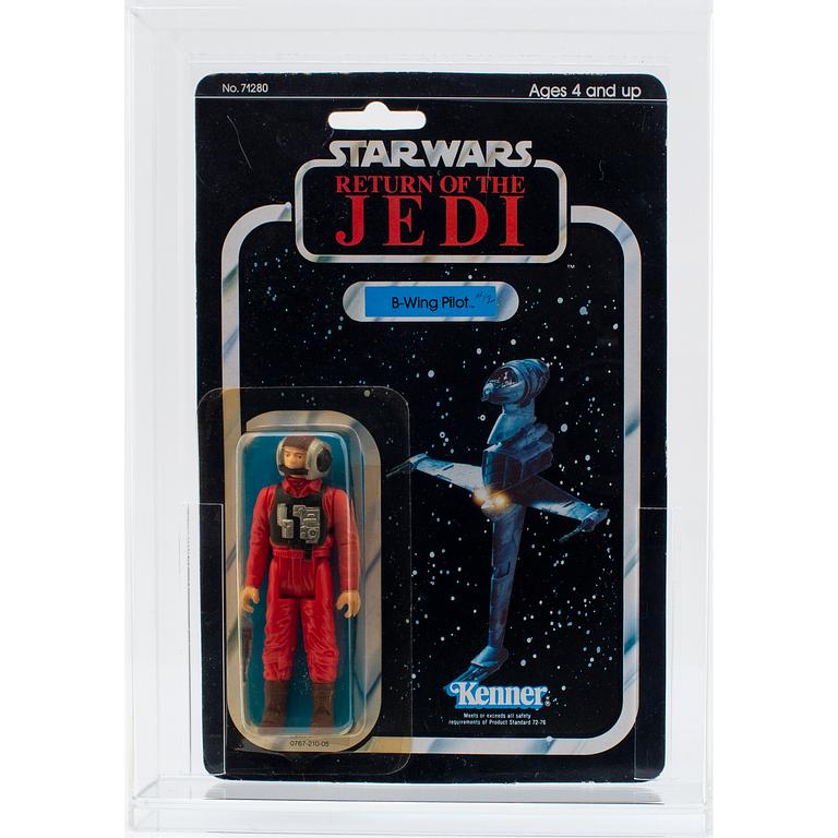 STAR WARS, Prune Face, B-Wing Pilot, Klaatu & AT-AT Commander, ROTJ, Kenner 1983.