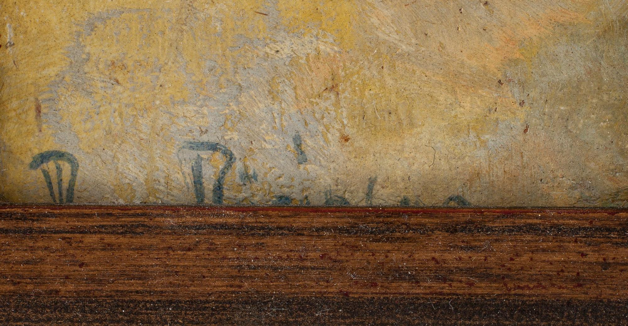 BROR OSCAR EUGEN BÖRJESON, olja på pannå, signerad.