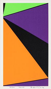 Olle Baertling · OLLE BAERTLING, färgserigrafi, 1962-68, signerad och numrerad 284/300.