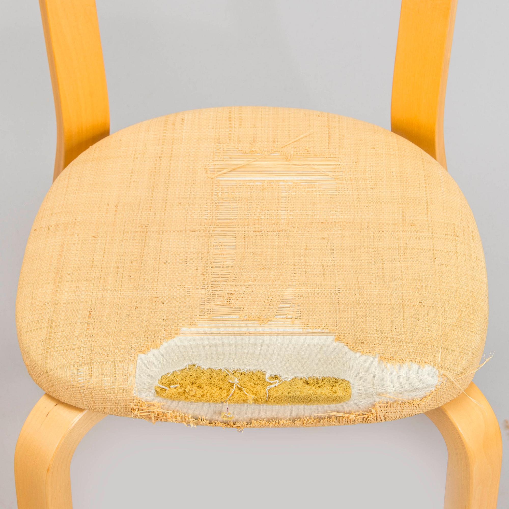 Alvar Aalto, A set of five late 20th century '69' chairs, for Artek, Finland.