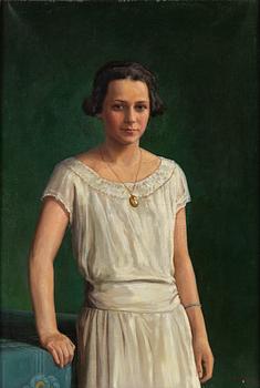 JOHAN KROUTHÉN, oil on canvas, signed and dated 1924.