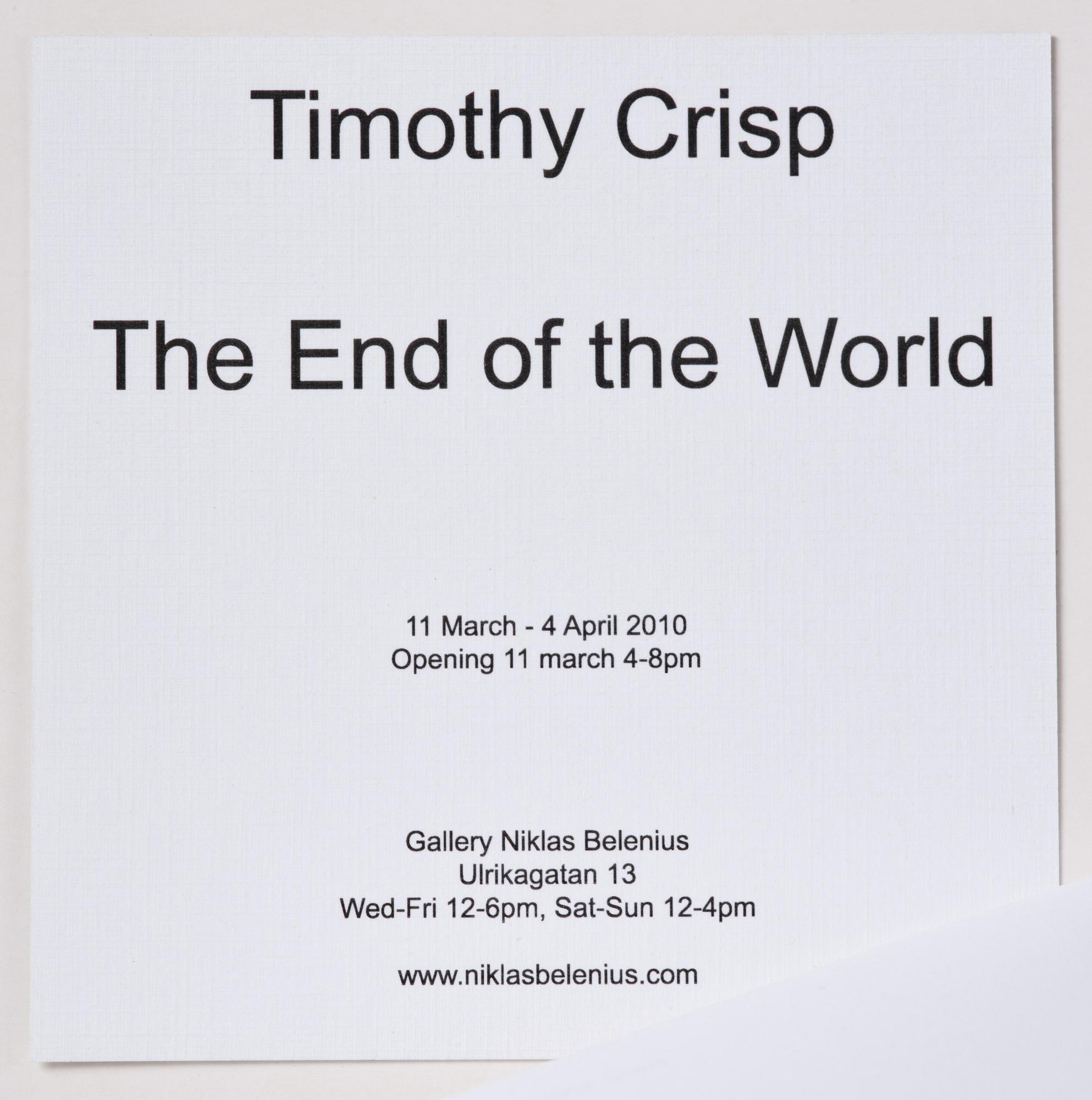 Timothy Crisp, Utan titel.