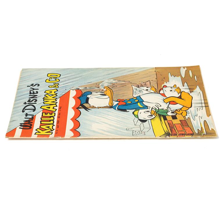Comic book, Kalle Anka & Co, no. 4, 1949.