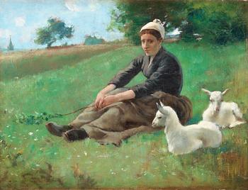 Gaston la Touche, Shepherdess.