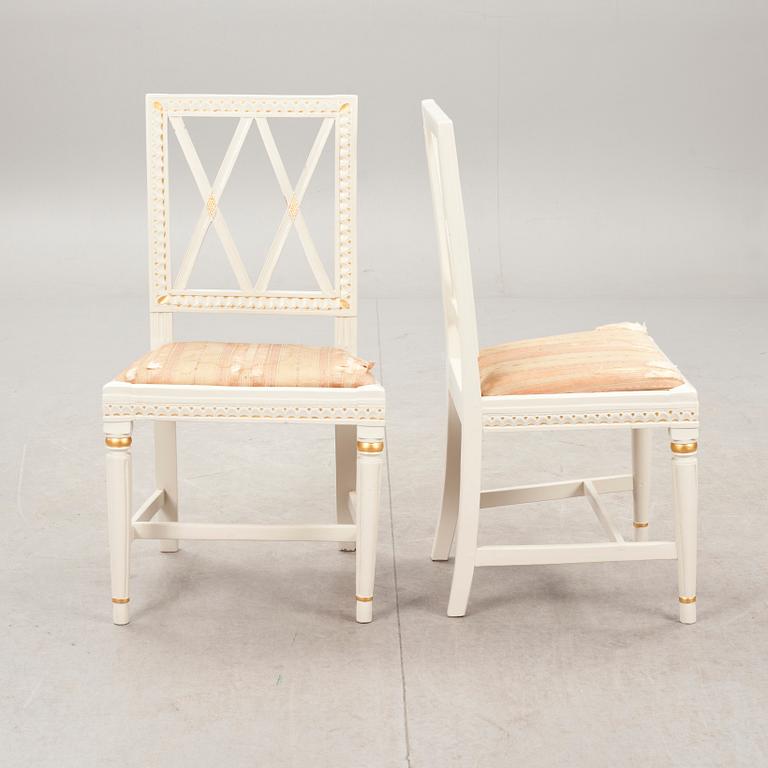 STOLAR, ett par, gustaviansk stil, 1800-tal.