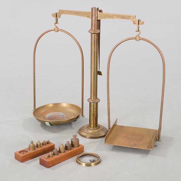 A scale, A.B. Kaffeångrosteriet "Standard", Göteborg, Sweden, circa turn of the century 1900.