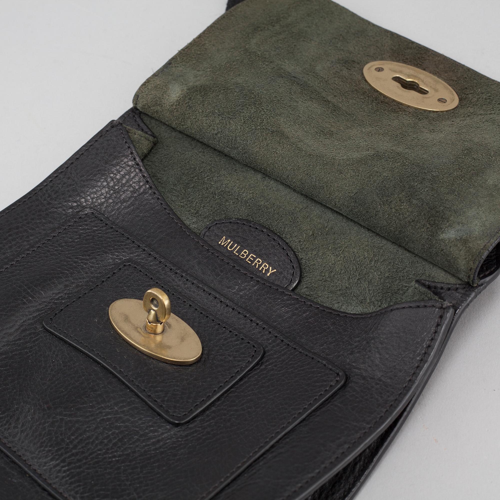 MULBERRY, "Anthony Messenger", bag and key ring.