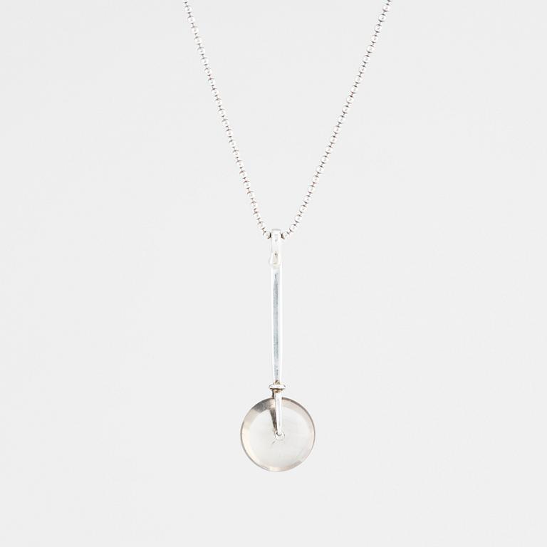 Vivianna Torun Bülow-Hübe, a sterling necklace with a pendant, executed in her own studio, Indonesia.