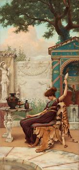 736. John William Godward, "Winding Wool".