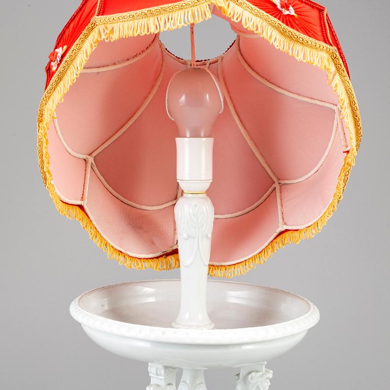 An early 20th century Rosenthal table lamp.