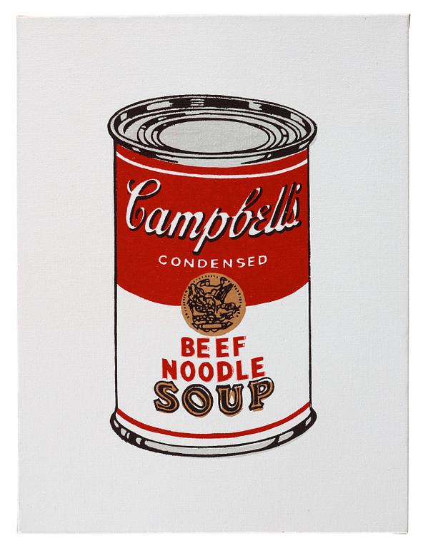 Richard H. Pettibone, "Andy Warhol, '32 Cans of Campbell's Soup', 1962".