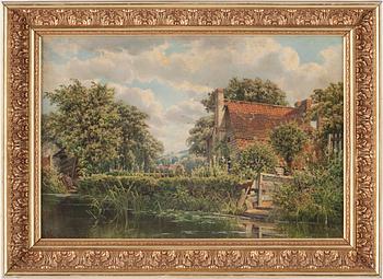 FREDERICK BUCKSTONE, olja på duk, signerad och daterad 1883.