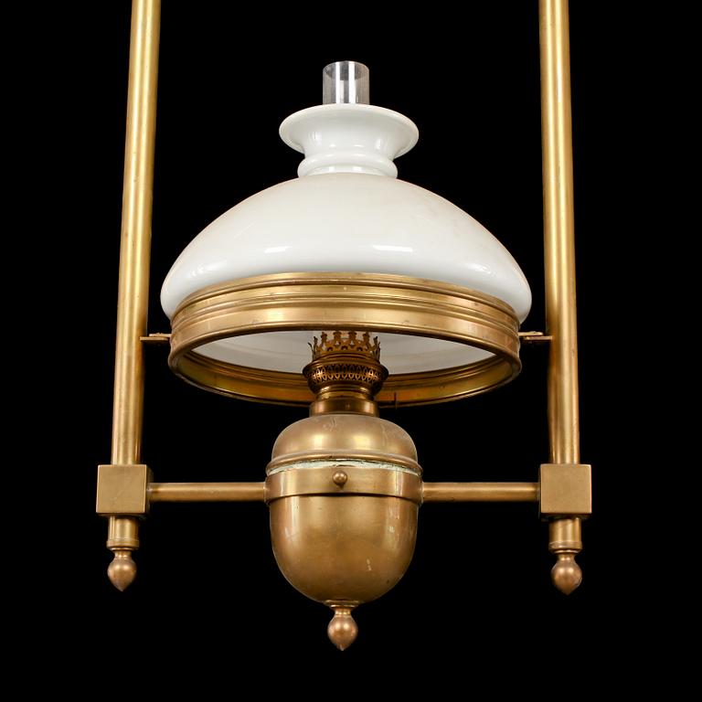 FARTYGSLAMPOR, ett par, jugend, 1900-talets första del, höjd 78 cm.