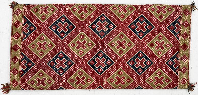 Åkdyna, krabbasnår och dukagång. ca 98 x 47 cm, Färs härad, 1800-talets mitt.