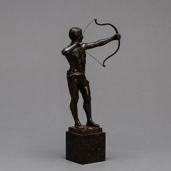 HANS KECK, sculpture, bronze. Signed.