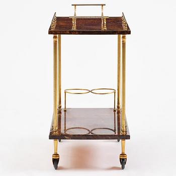 Aldo Tura, a serving trolley, Milan, Italy, 1960s-70s.