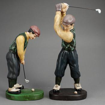 FIGURINER, ett par, keramik, 1900-tal.