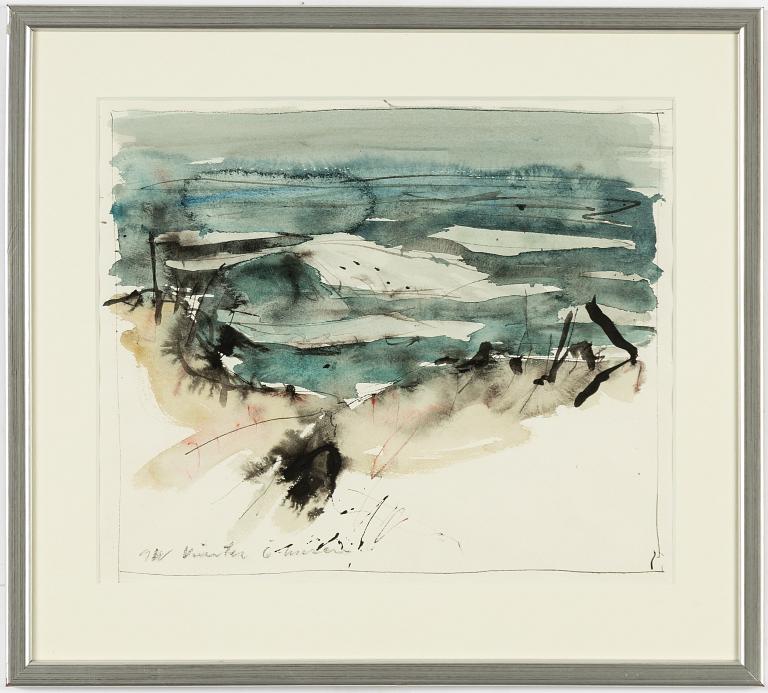 Gösta Werner, "vinter, Örnahusen".