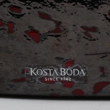 FLASKA, glas, Bertil Vallien, Kosta Boda, 1980/90-tal.