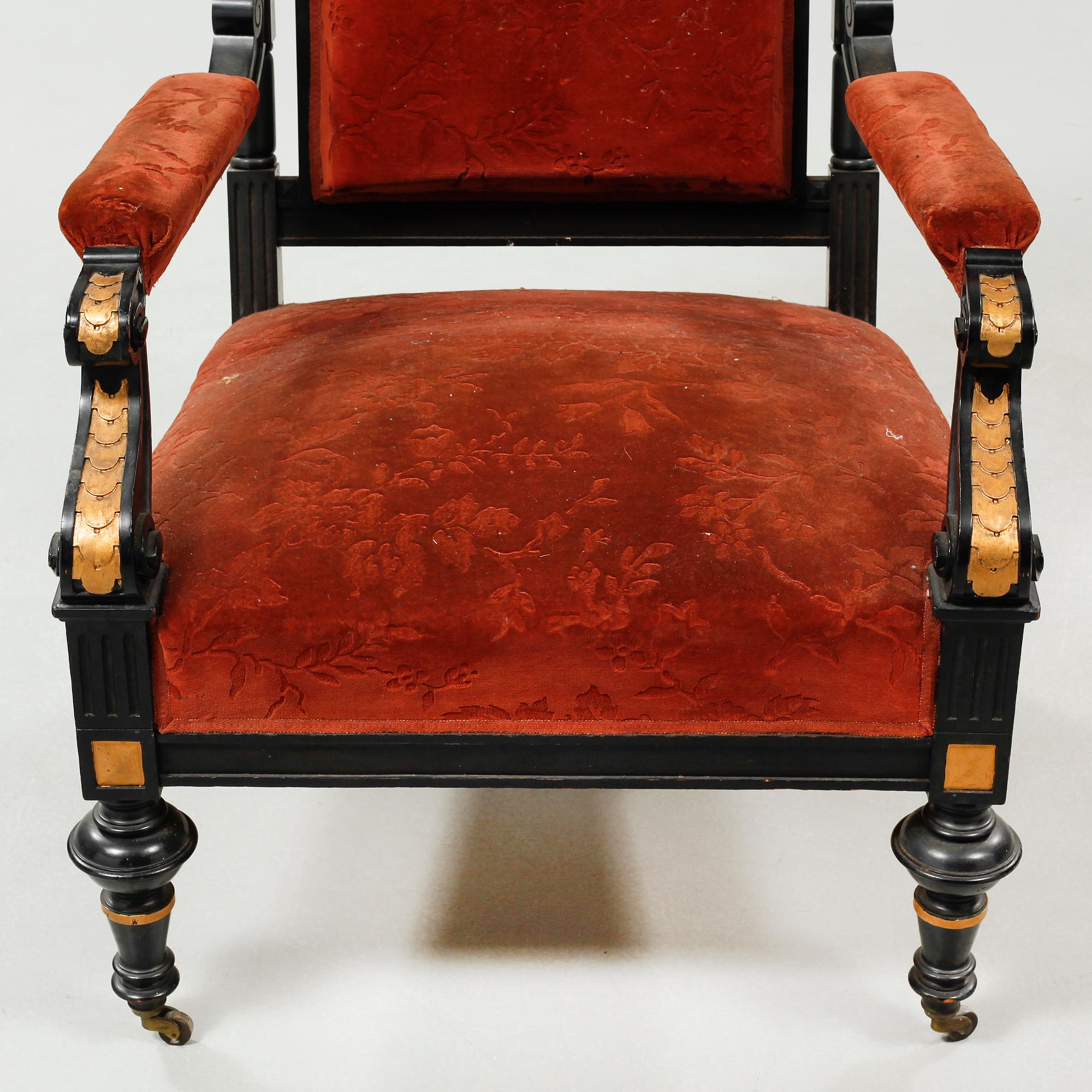 Nine items in Neo Renaissance style, late 19th century.