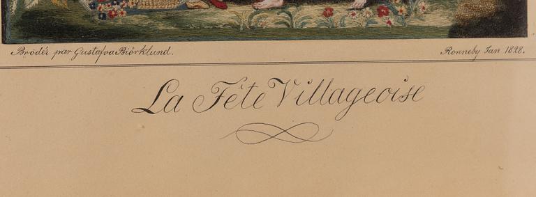 Gustafva Biörklund, "La Fête Villageoise".