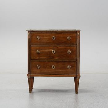 A late gustavian chest of drawers, Stockholm, late 18th century.