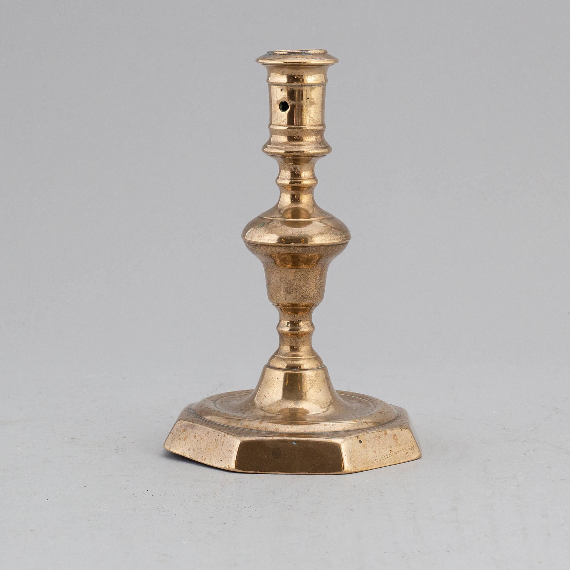 LJUSSTAKE, brons, 1600-tal.