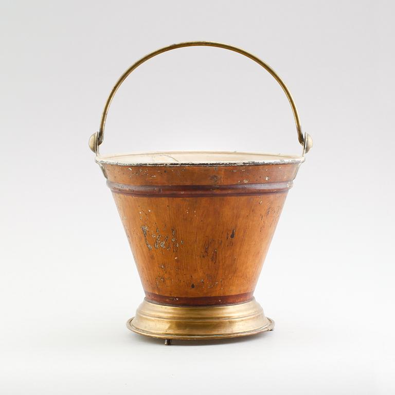 VINKYLARE, mässing och bemålad plåt, 1800-tal.