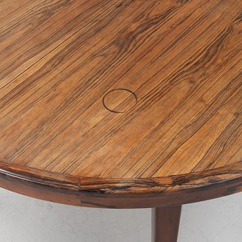 Poul Hundevad, dining set, table and a set of three chairs, Denmark, 1960s.