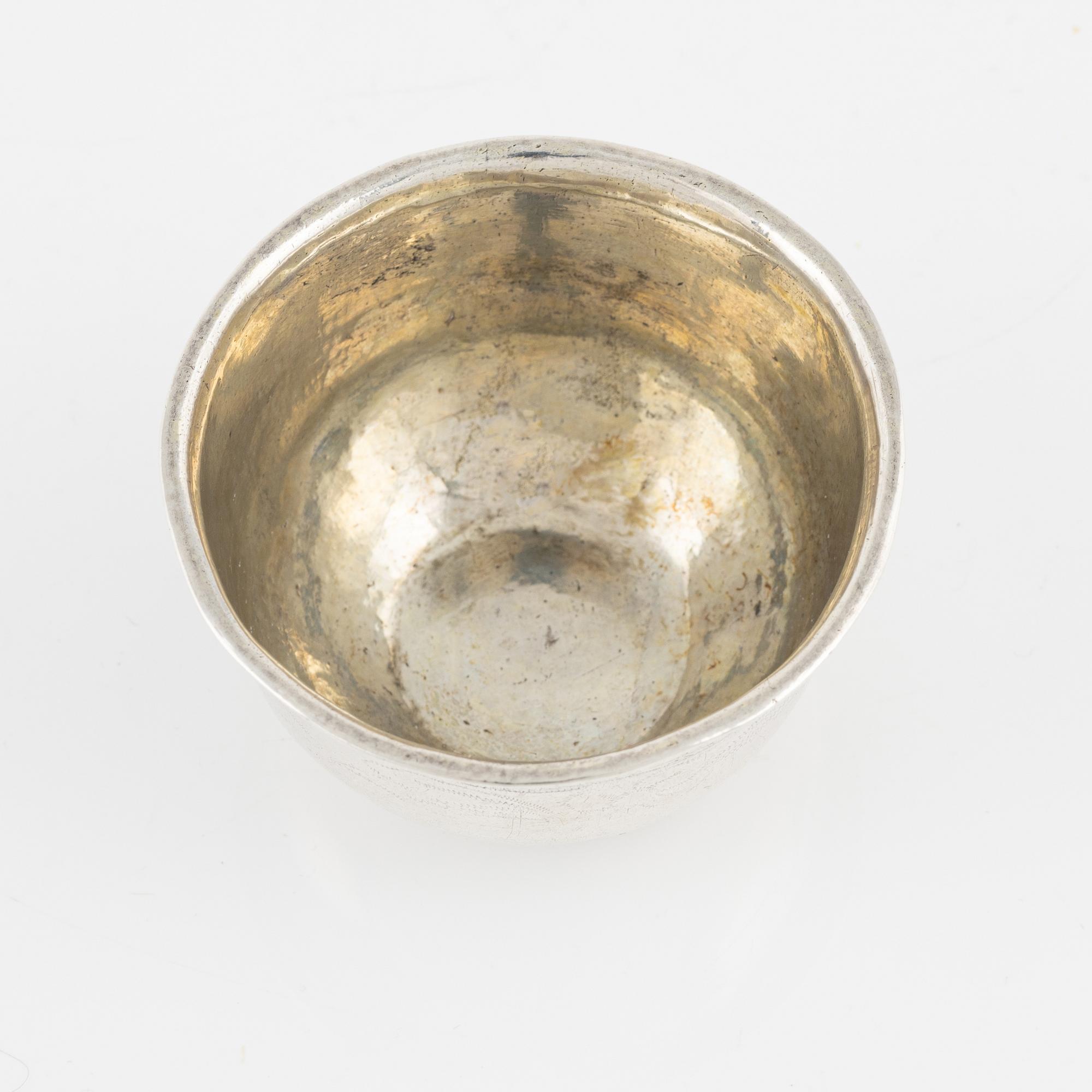 A Swedish Silver Tumbler, mark of Johan Leffler, Falun 1776.