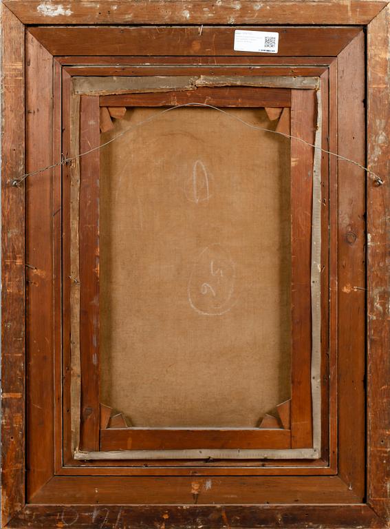 OKÄND KONSTNÄR, olja på duk, signerad S Noble, England, 1800-tal.