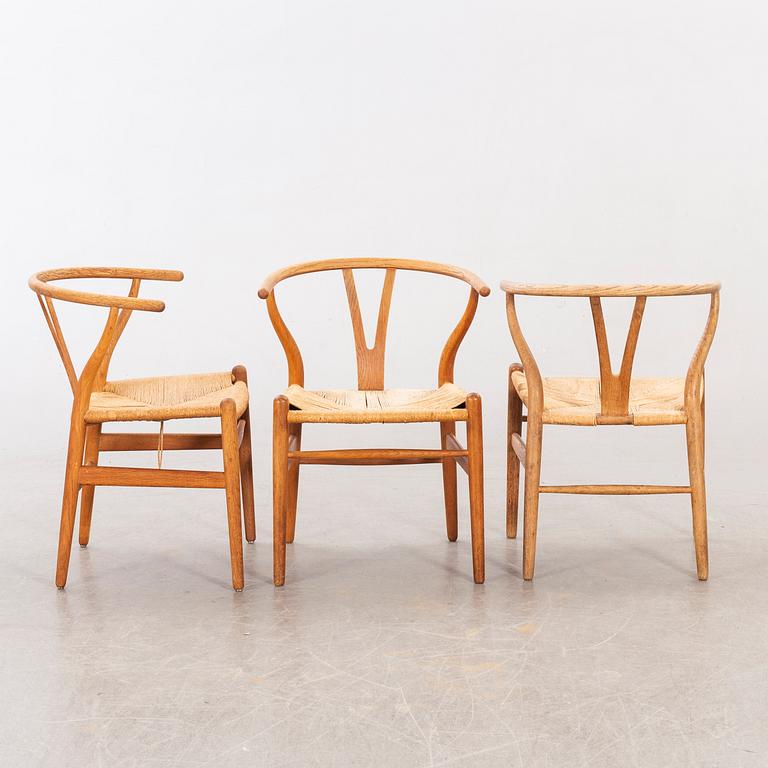 Hans J Wegner, five CH 24 chairs  Carl Hansen & Son, Odense, Denmark.