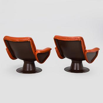 Yrjö Kukkapuro, nojatuolipari, ”Saturnus”, Haimi, 1960-luku.