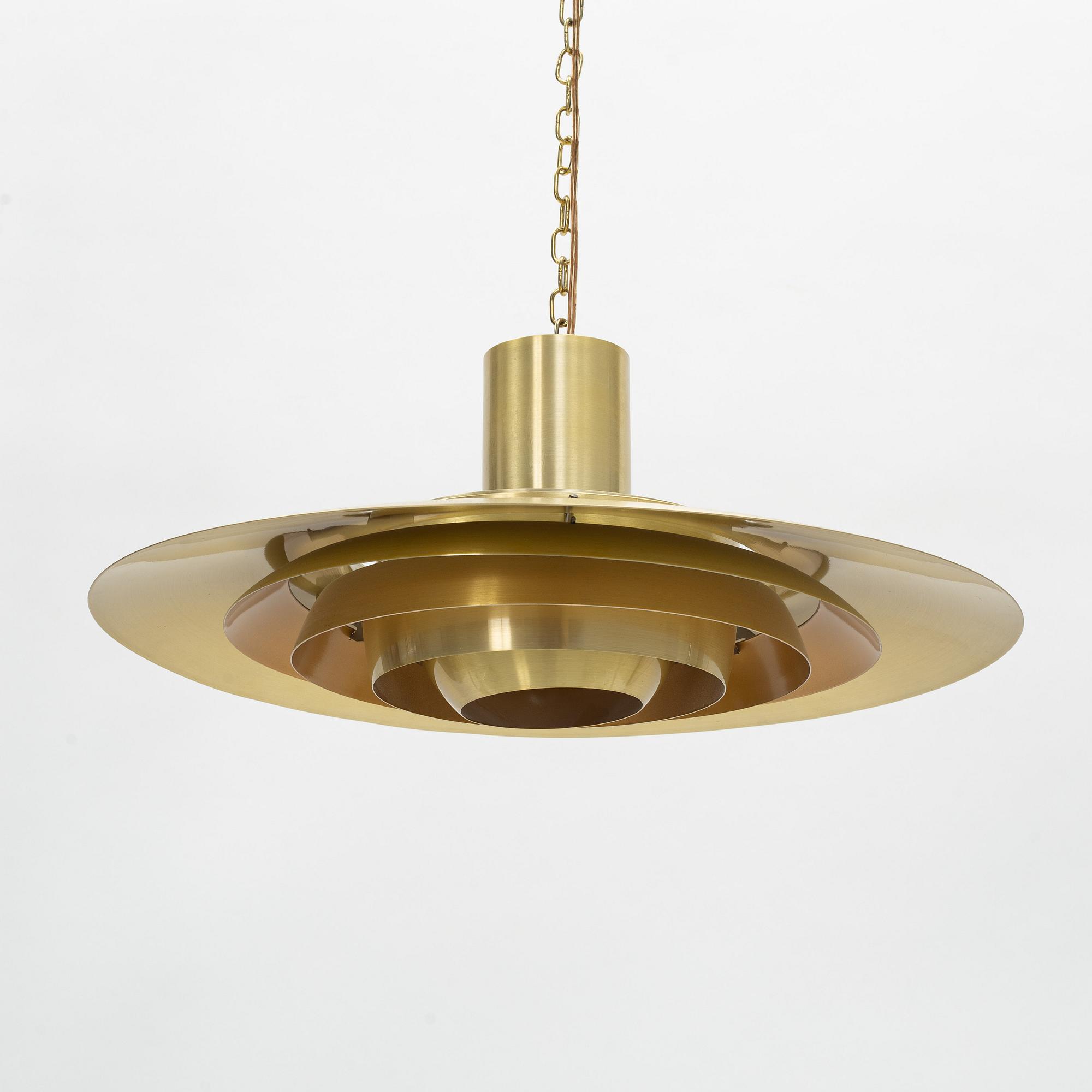 Preben Fabricius & Jörgen Kastholm, taklampa, modell "P376 KF2", för Nordisk Solar, danmark.