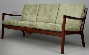 SOFFA, palisander, "Senator", Ole Wanscher, France & Son, Danmark 1900-talets mitt.