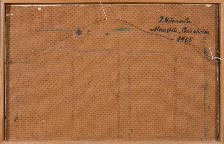 Juhan Nömmik, olja på pannå, signerad och daterad -65.