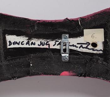 Stephen Buckley, mixed media on canvas pasted on wood, signed on verso.