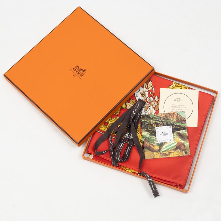 Hermès, scarf, "Copeaux".